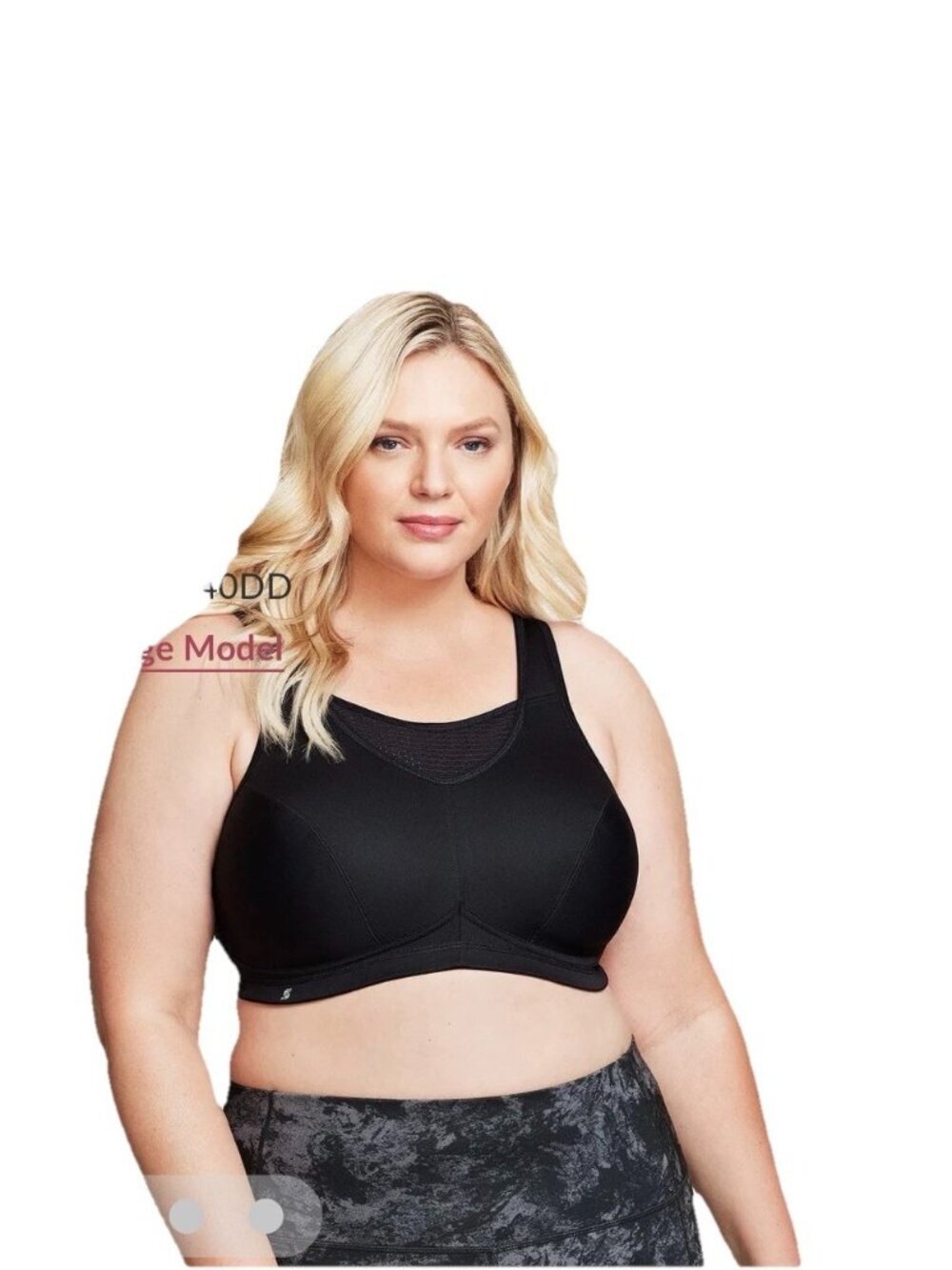 Glamorise No Bounce Camisole Elite Sport. Bra Black Size 46C
